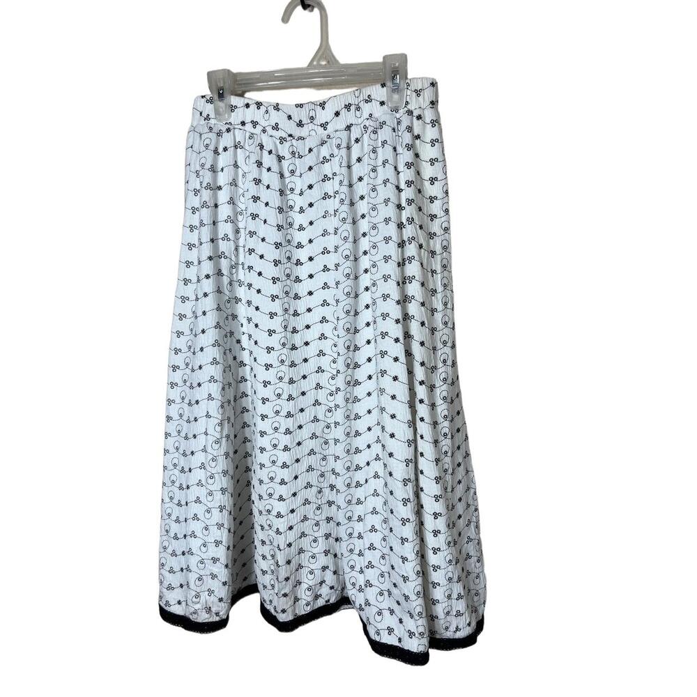 REQUIREMENTS Womens Size S White Black Vintage Y2K Boho Chic
